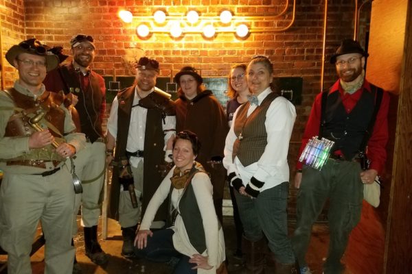 Steampunk fun at Perplexity Games escape room Cleveland