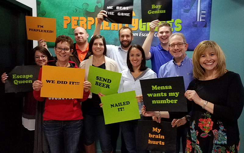 Macy's team building at Perplexity Games Escape Room - Cleveland